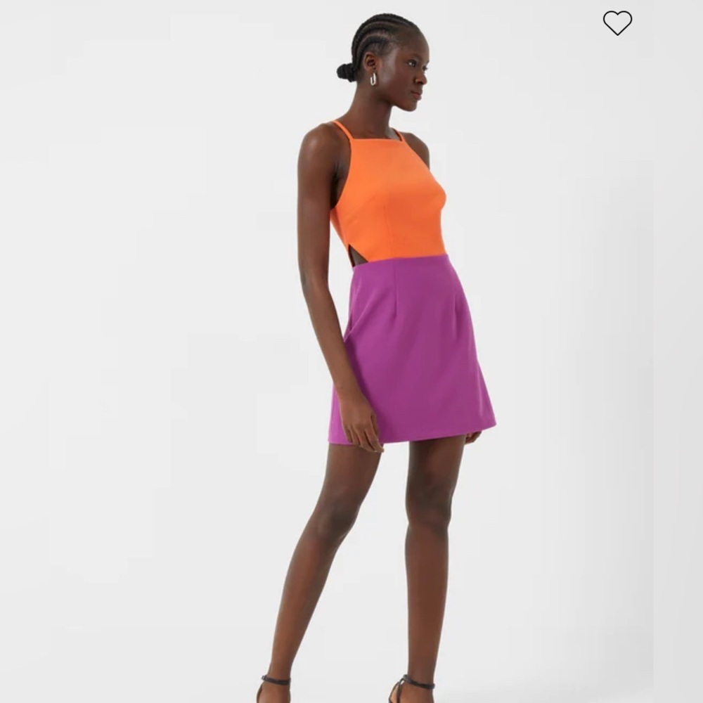 French Connection Color Block Dress with Sie Cutouts-NWT -10